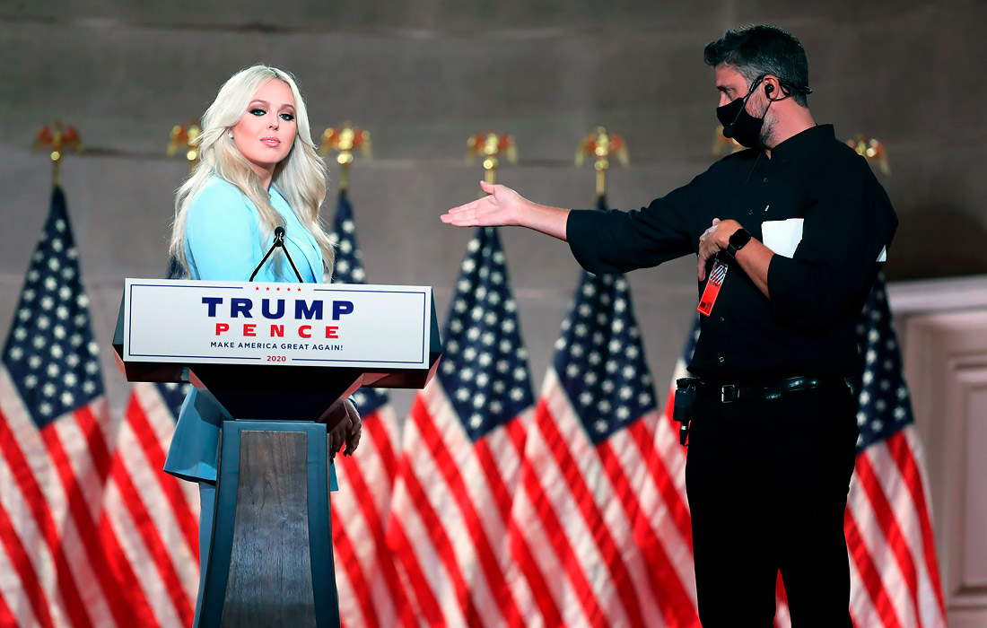 Также поддержать Трампа приехали его дочери Тиффани (на фото) и Иванка