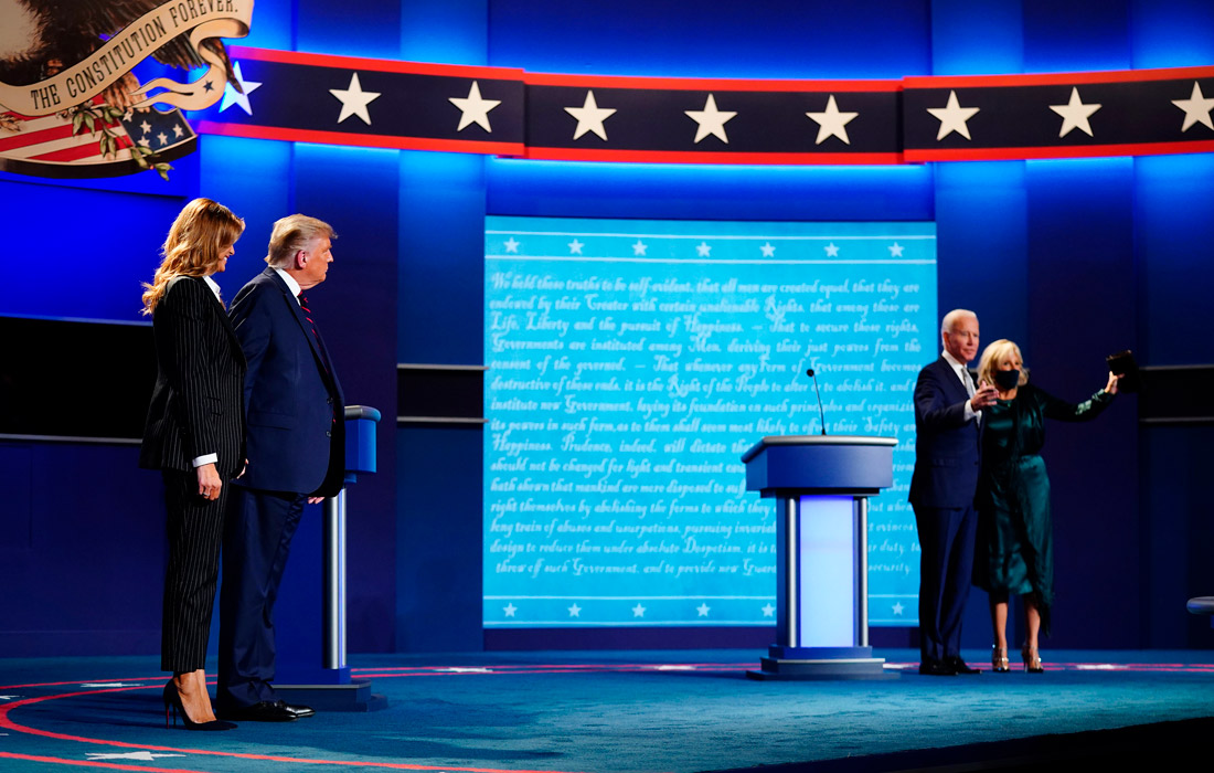 В США прошли первые теледебаты между президентом США Дональдом Трампом и кандидатом в президенты от Демократической партии Джозефом Байденом