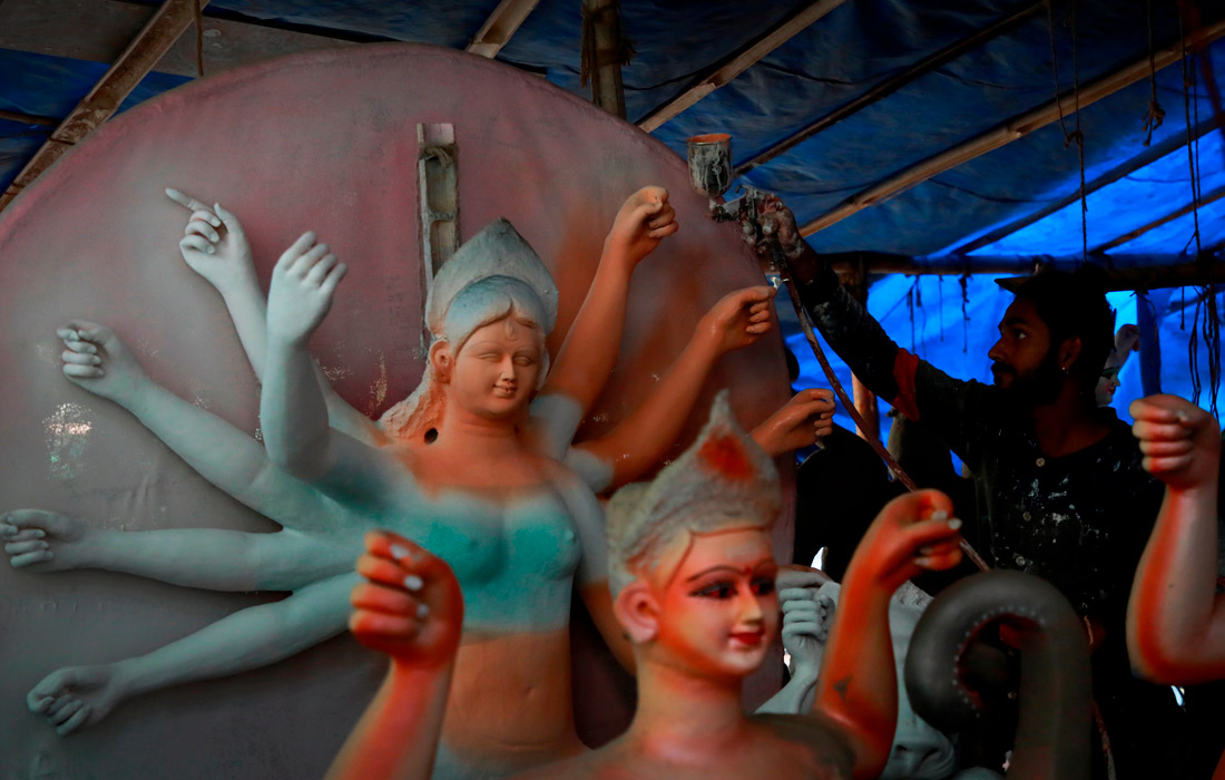 В Непале готовятся к фестивалю Дашайн, посвященному индуистской богине Дурга