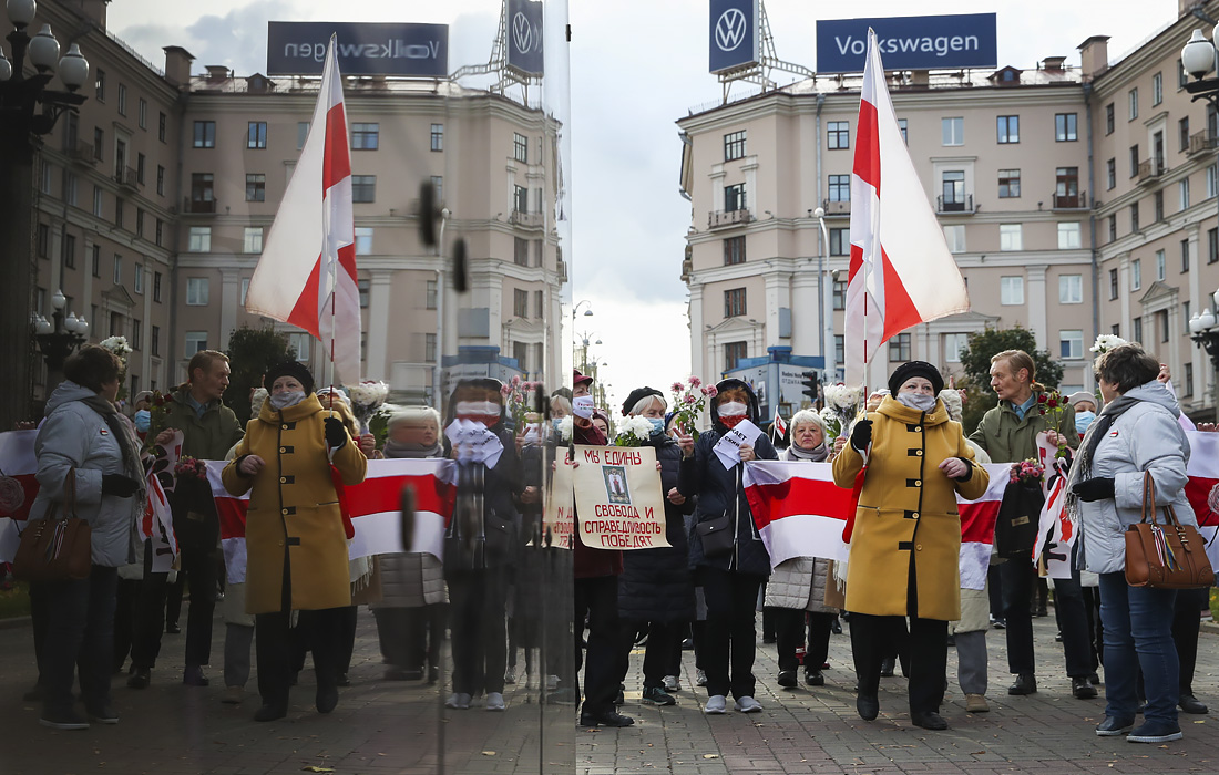 В Минске прошли акции протеста пенсионеров