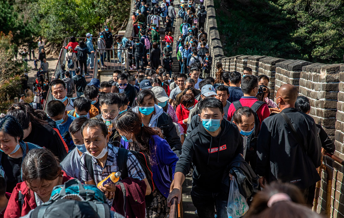 День образования КНР жители Китая отмечают путешествиями по стране