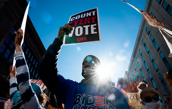 Митинги за честные выборы в США