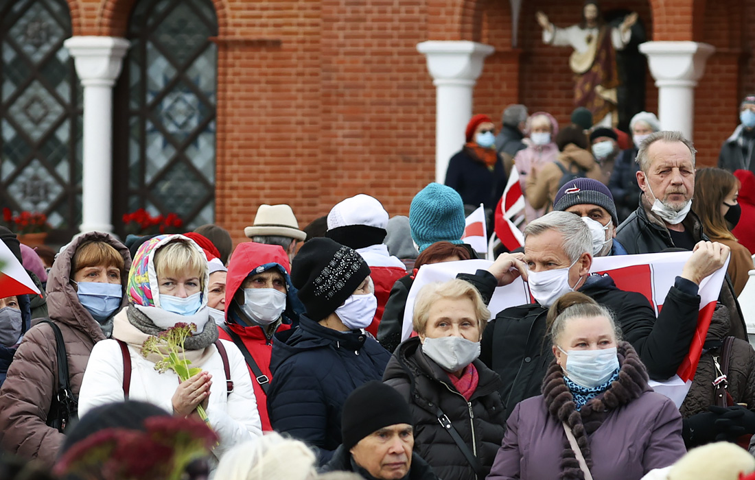 В Минске прошла протестная акция пенсионеров "Марш мудрости"