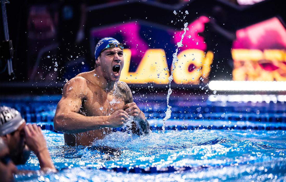Американец Калеб Дрессел побил мировой рекорд на дистанции 100 метров комплексным плаванием на короткой воде в Будапеште
