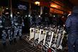 Сотрудники полиции охраняют международный аэропорт "Внуково"