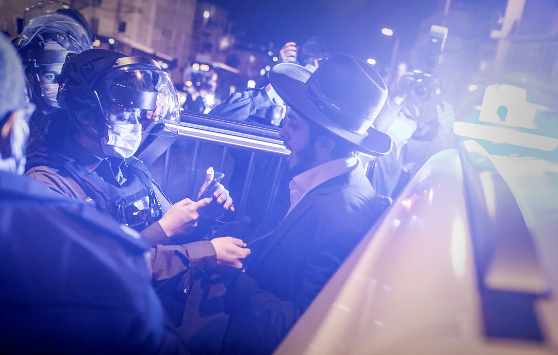 10 февраля. В Иерусалиме прошла акция протеста ультраортодоксов против коронавирусных правил.