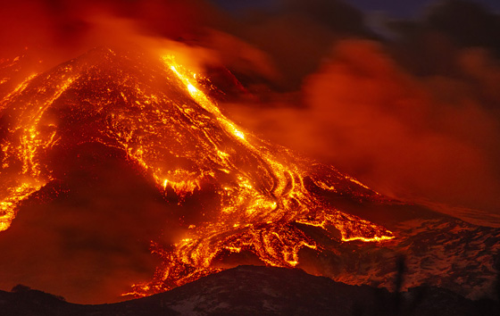 Извержение вулкана Этна