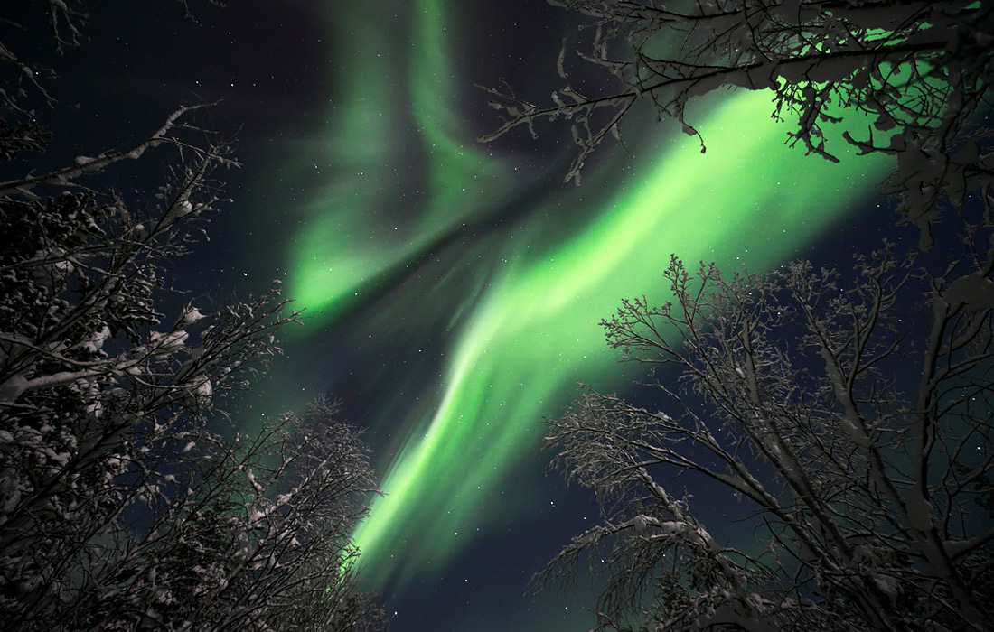 Северное сияние в Мурманской области