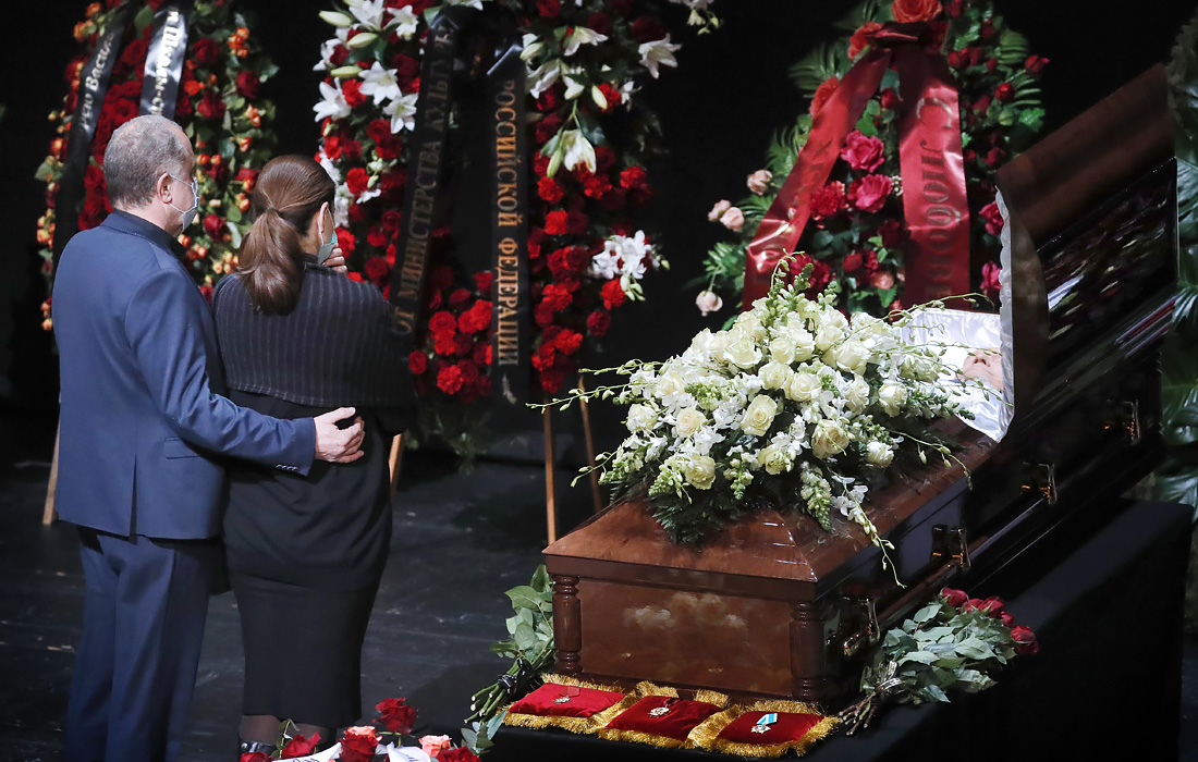 Во время церемонии прощания с актером