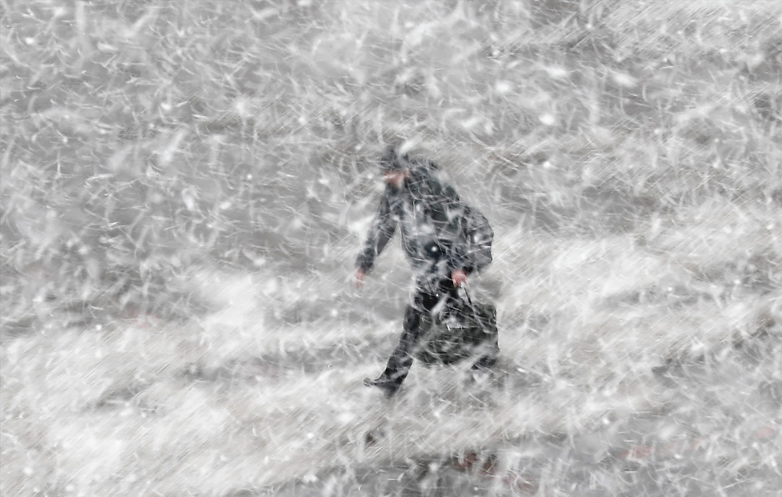 На Москву обрушился снегопад