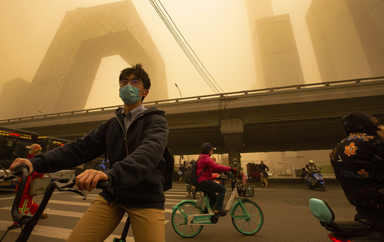 Песчаная буря в Пекине