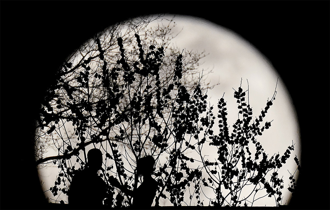 Полнолуние в Канзас-сити, США