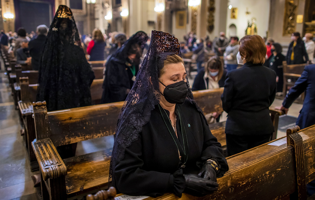 Месса в церкви Сан-Исидро в центре Мадрида