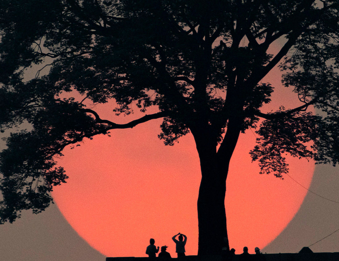 Закат в Катманду, Непал