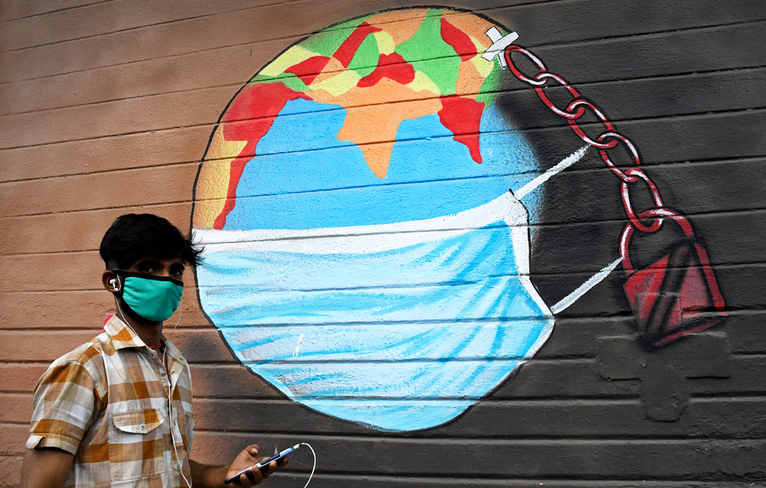 Граффити на улицах Мумбаи