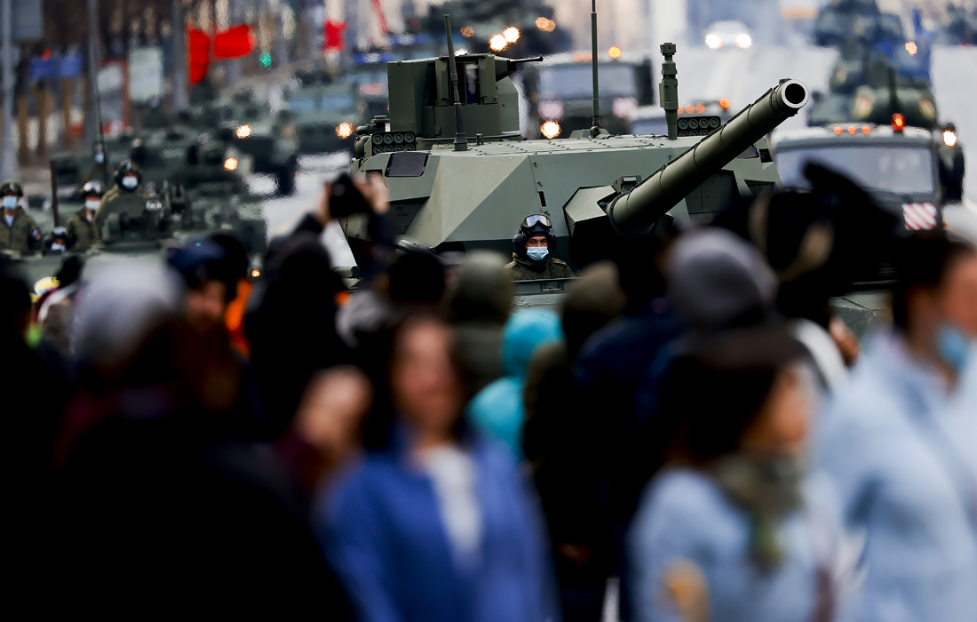 Репетиция военного парада в Москве