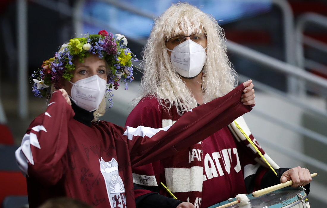 Латвийские болельщицы