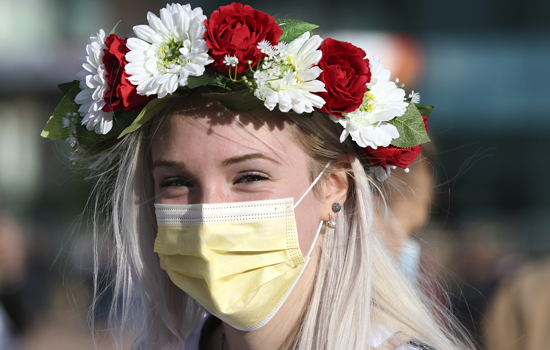 Болельщица сборной Белоруссии