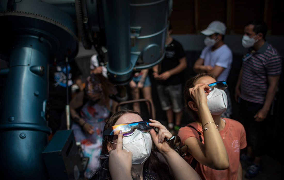 Дети в обсерватории в Праге