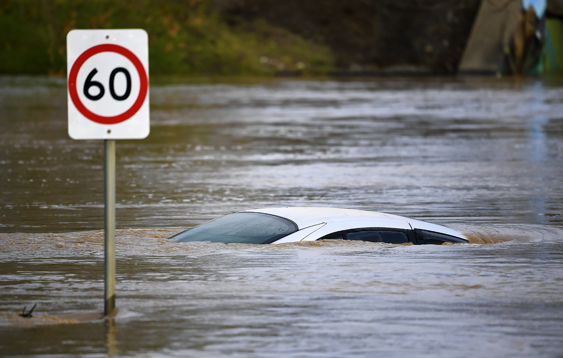 Наводнение из-за проливных дождей в австралийском штате Виктория