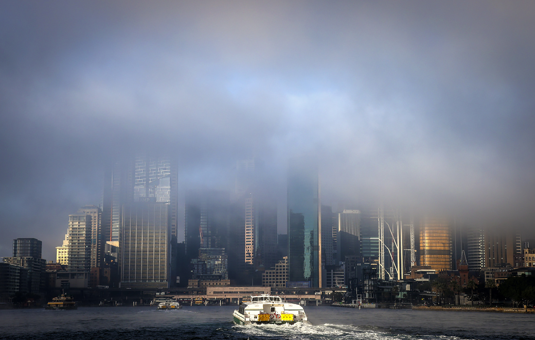 Утренний туман в Сиднее