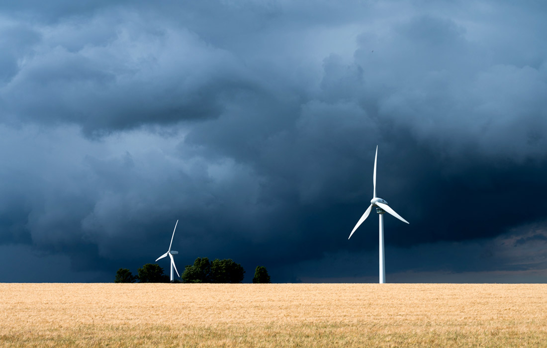 Грозы в Нижней Саксонии, Германия