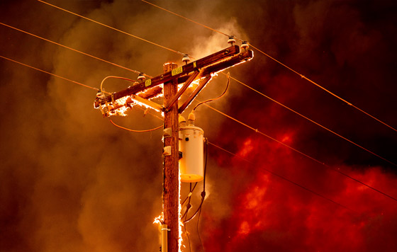 Лесные пожары в Калифорнии