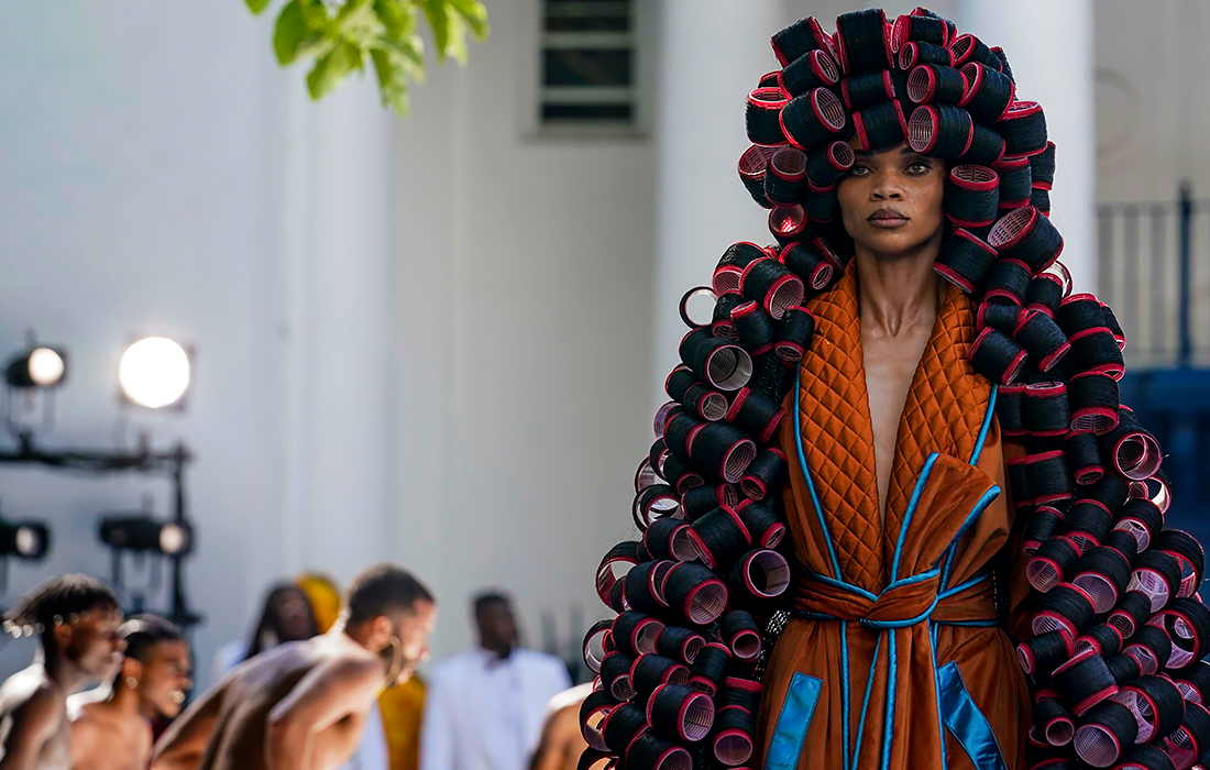 Накануне в американском Ирвингтоне прошел показ коллекции Pyer Moss