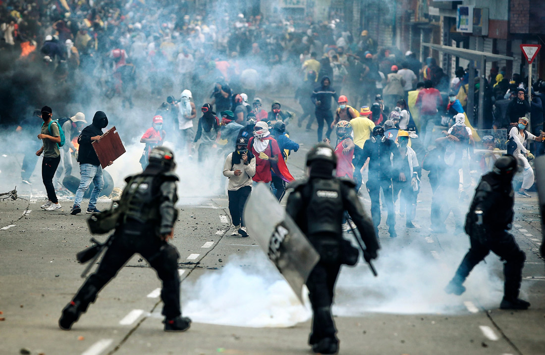 Новые протесты вспыхнули в Колумбии