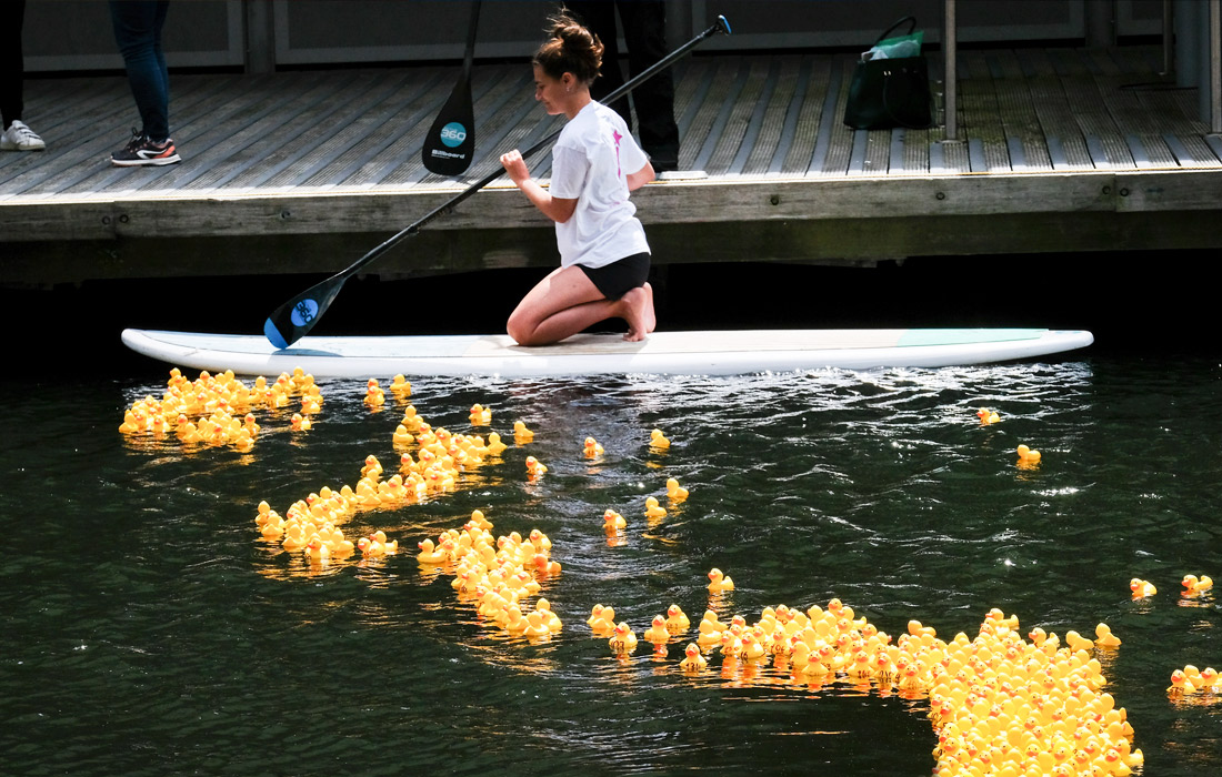 В Лондоне прошли гонки резиновых уточек