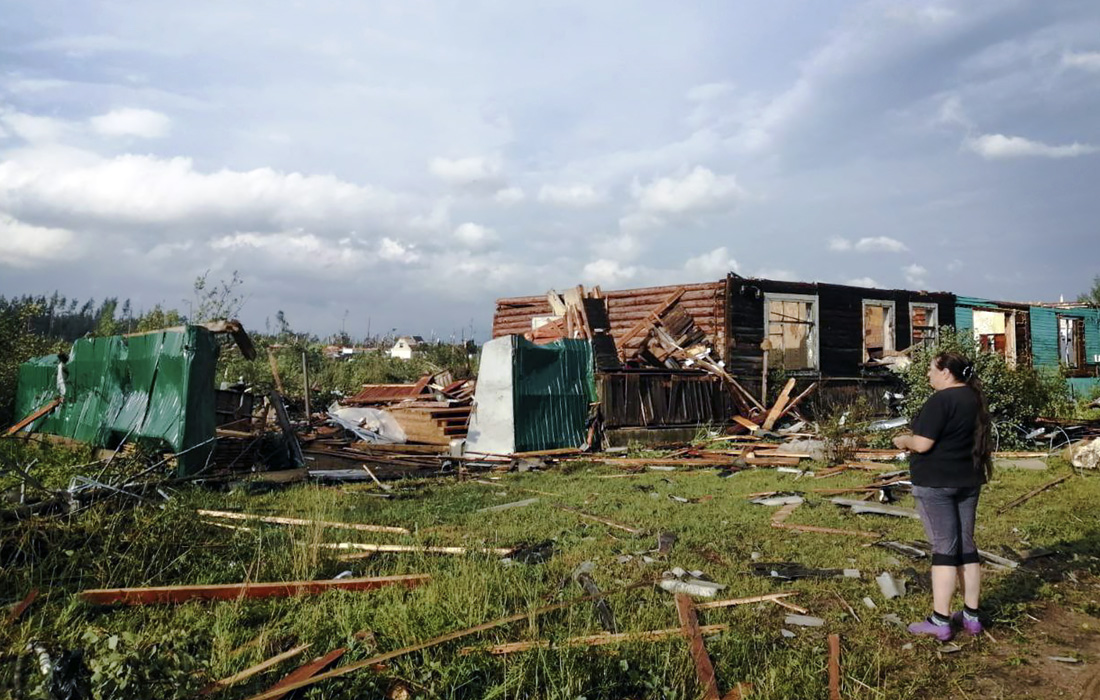 Последствия урагана в Тверской области