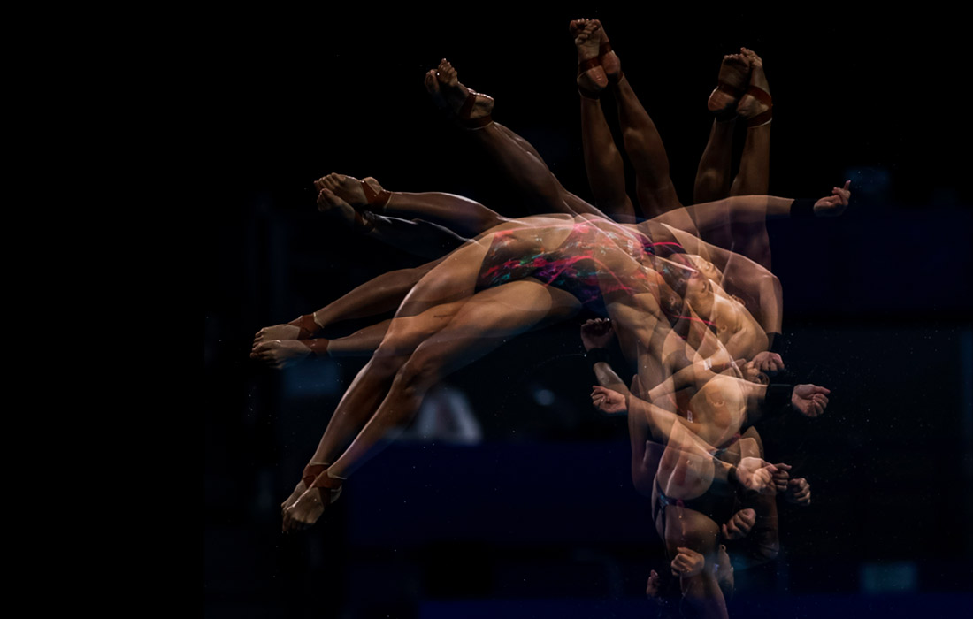 Представительница Малайзии Джун Хун Чонг во время соревнований по прыжкам в воду