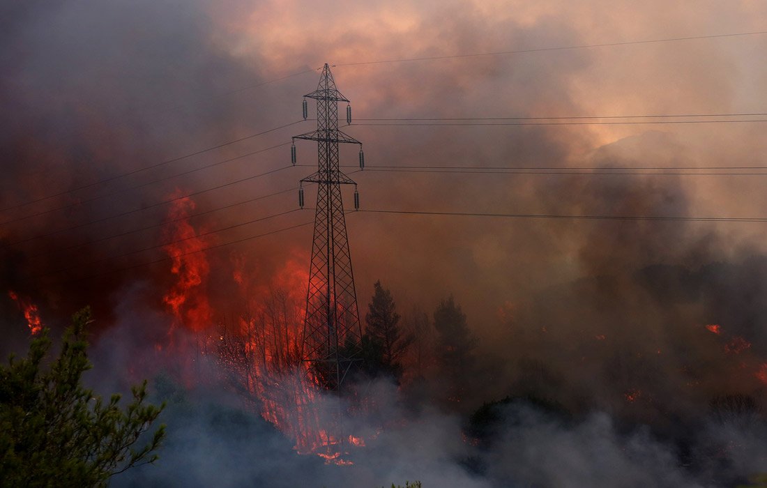 Власти Греции и ЕС назвали пожары последствиями изменения климата