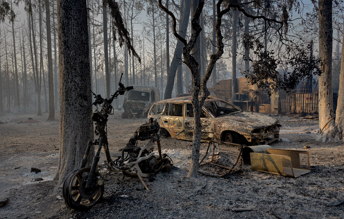 Премьер-министр Греции пообещал восстановить сожженные районы
