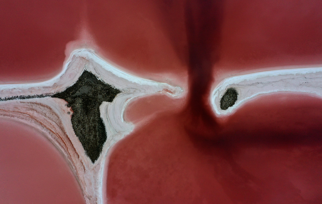 Большое Соленое озеро в штате Юта, США