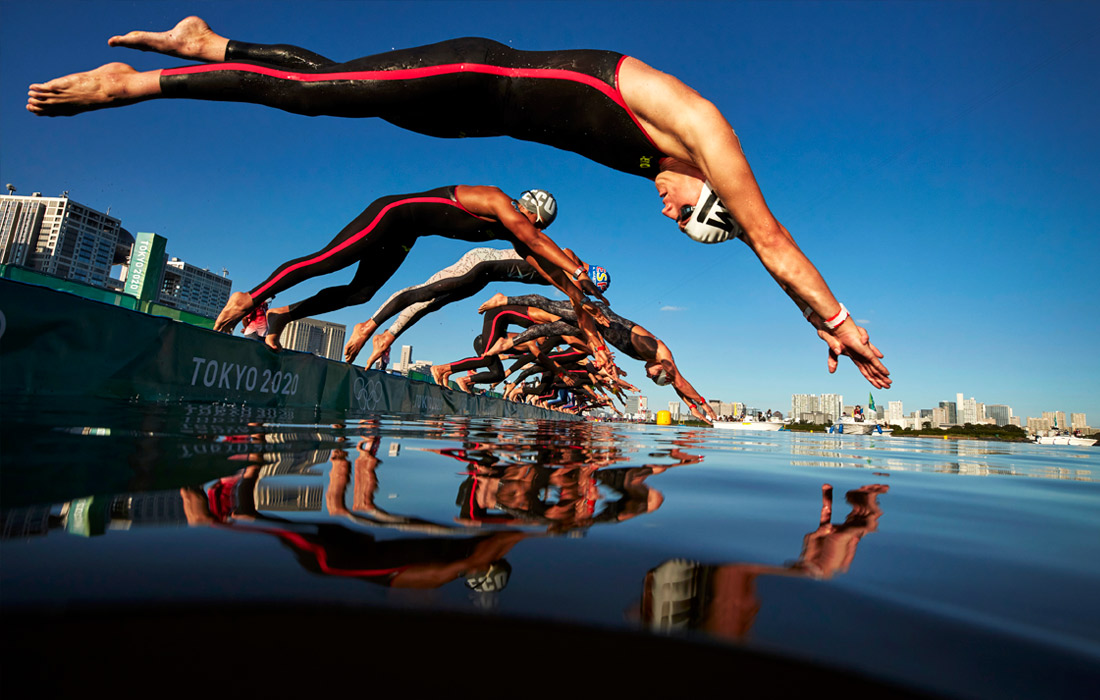 Марафонский заплыв на 10 км среди мужчин