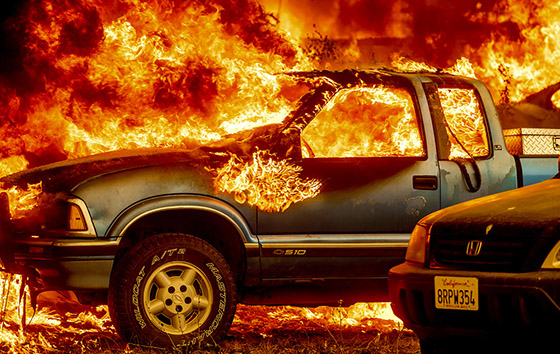 Крупнейший пожар в США