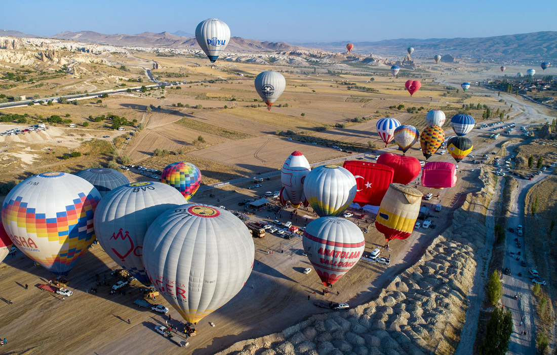 В Каппадокии начался 2-й Международный фестиваль воздушных шаров