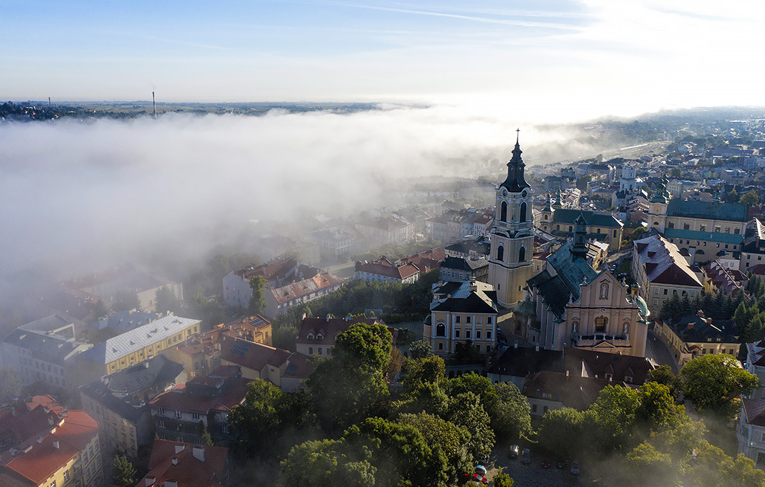 Утренний туман на юго-востоке Польши