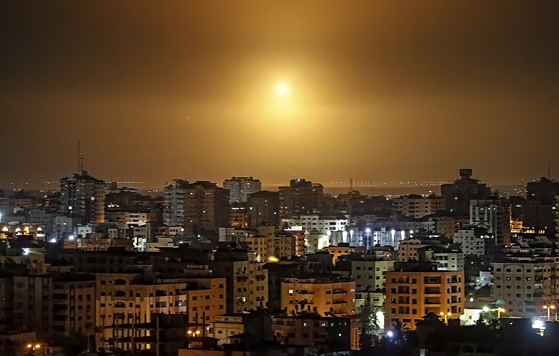 Авиаудар на юге сектора Газа