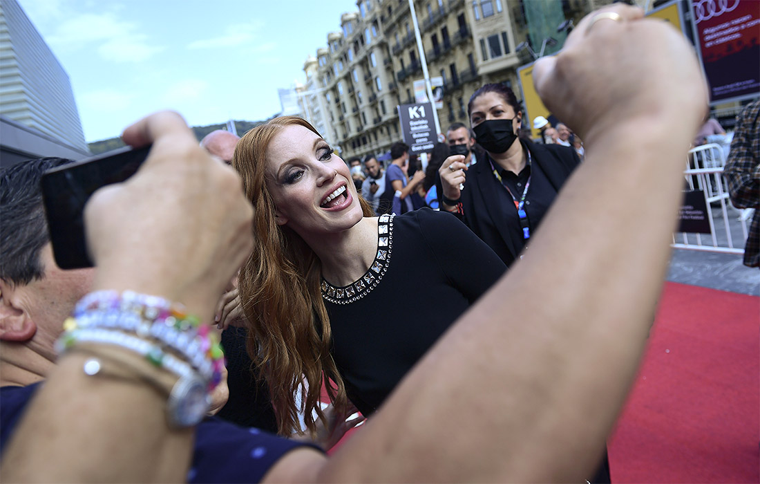 Джессика Честейн была очень мила на кинофестивале в Сан-Себастьяне