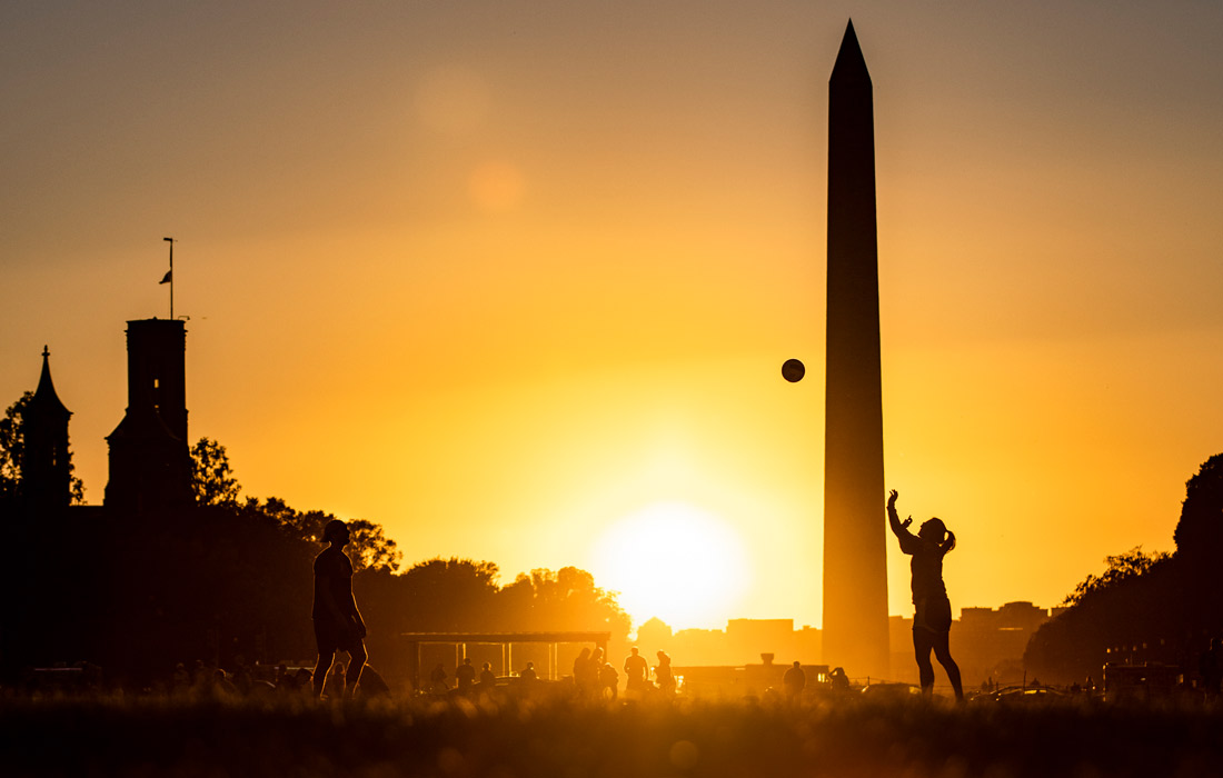 Закат в Вашингтоне