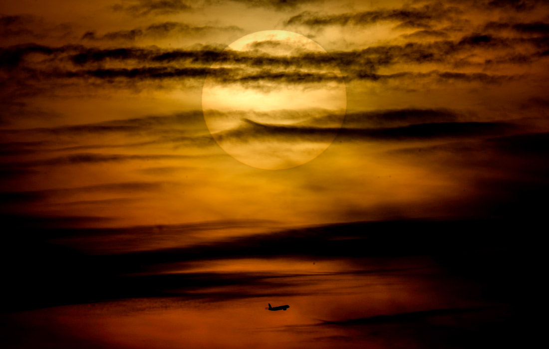 Рассвет во Франкфурте, Германия