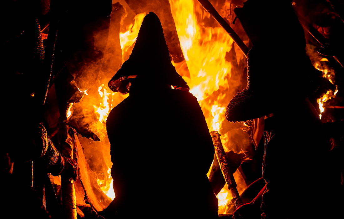 Факельное шествие Эль-Витор в испанской Майорге