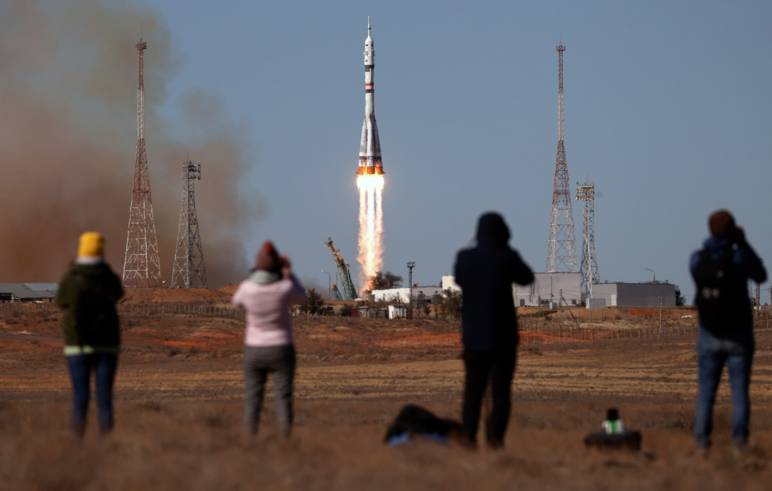 Ракета-носитель "Союз-2.1а" с транспортным пилотируемым кораблем "Союз МС-19"  штатно стартовала в 11:55 по московскому времени с космодрома Байконур