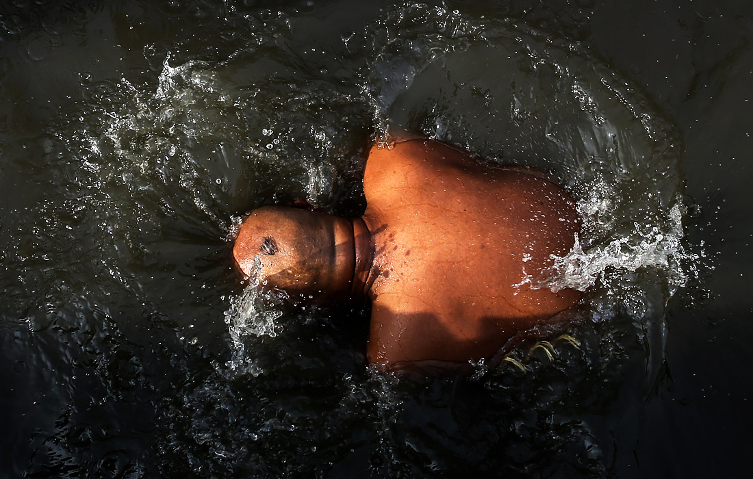 В Мумбаи индуистские верующие проводят ритуалы в священных водах Банганга, отдавая дань уважения своим умершим предкам