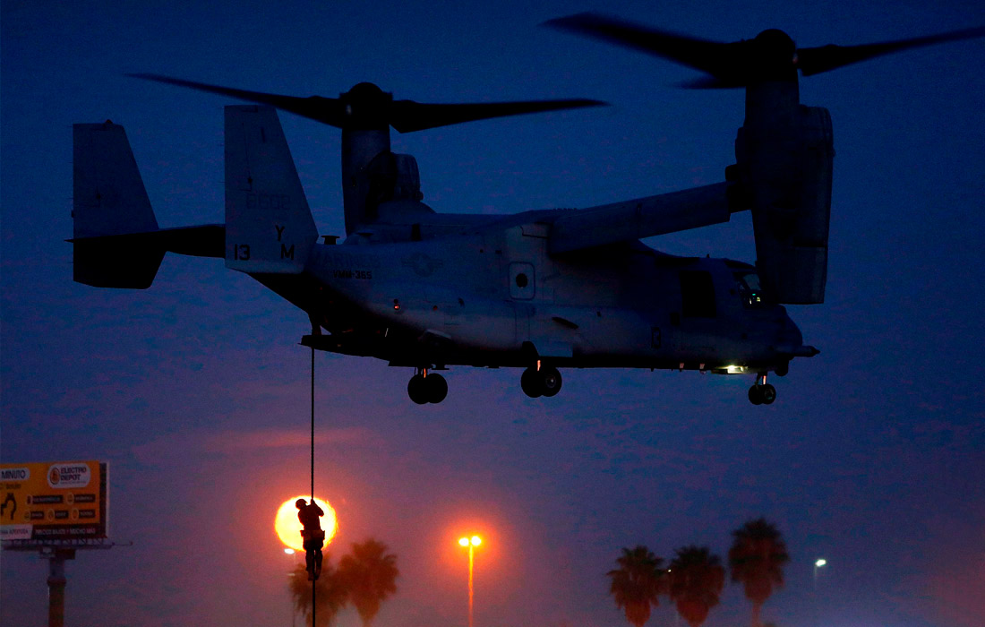 Совместные учения ВМС США и сухопутных войск Испании в Аликанте