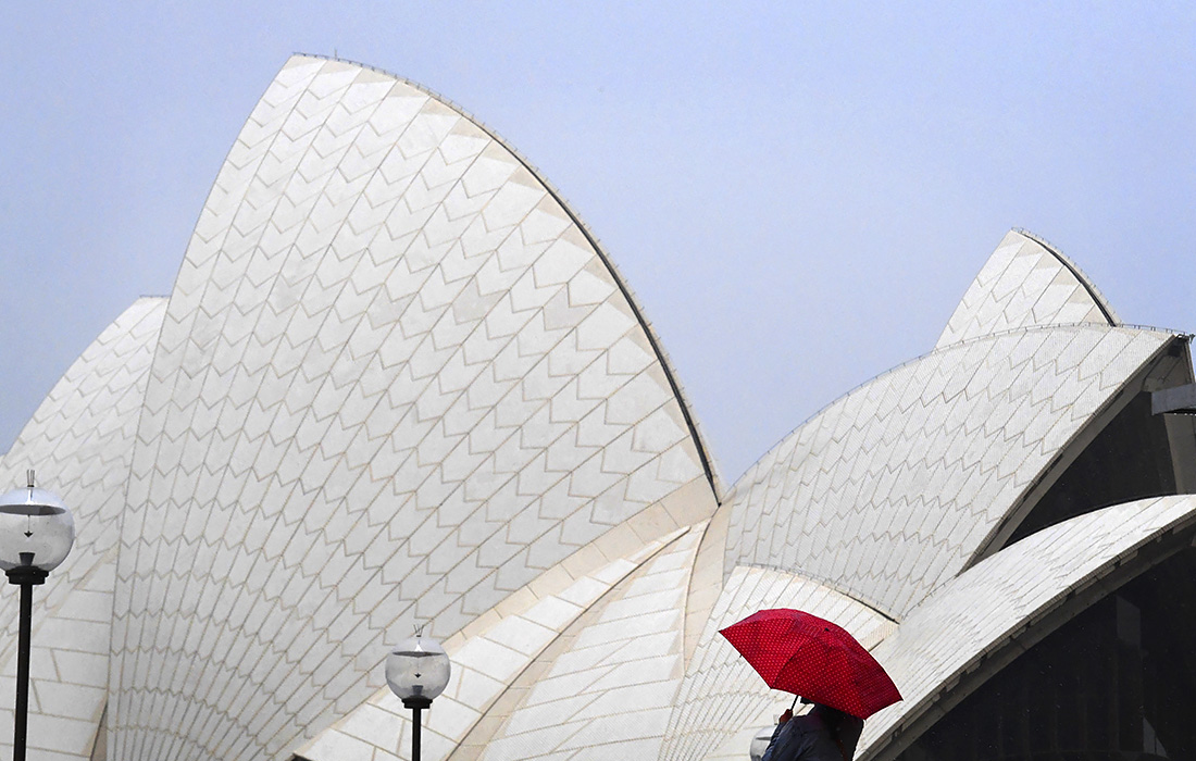 Дождливая погода в австралийском Сиднее