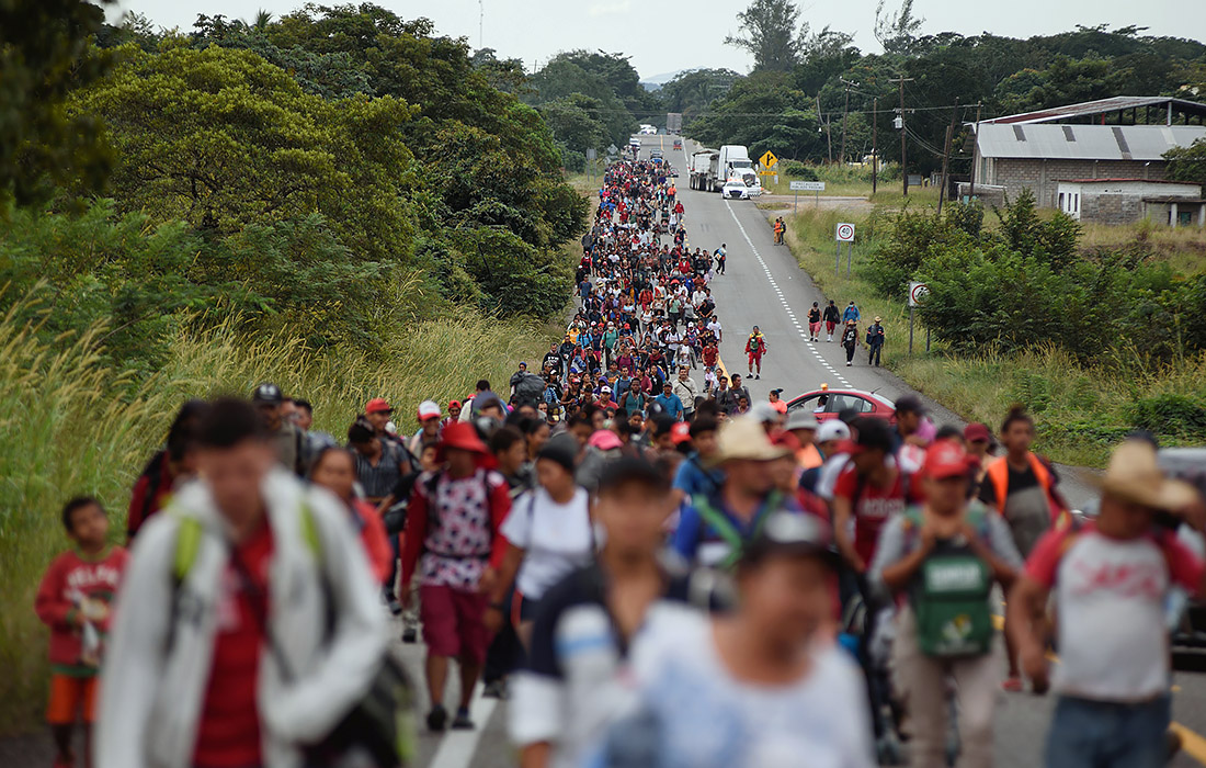 Мигранты прибывают в мексиканский штат Веракрус