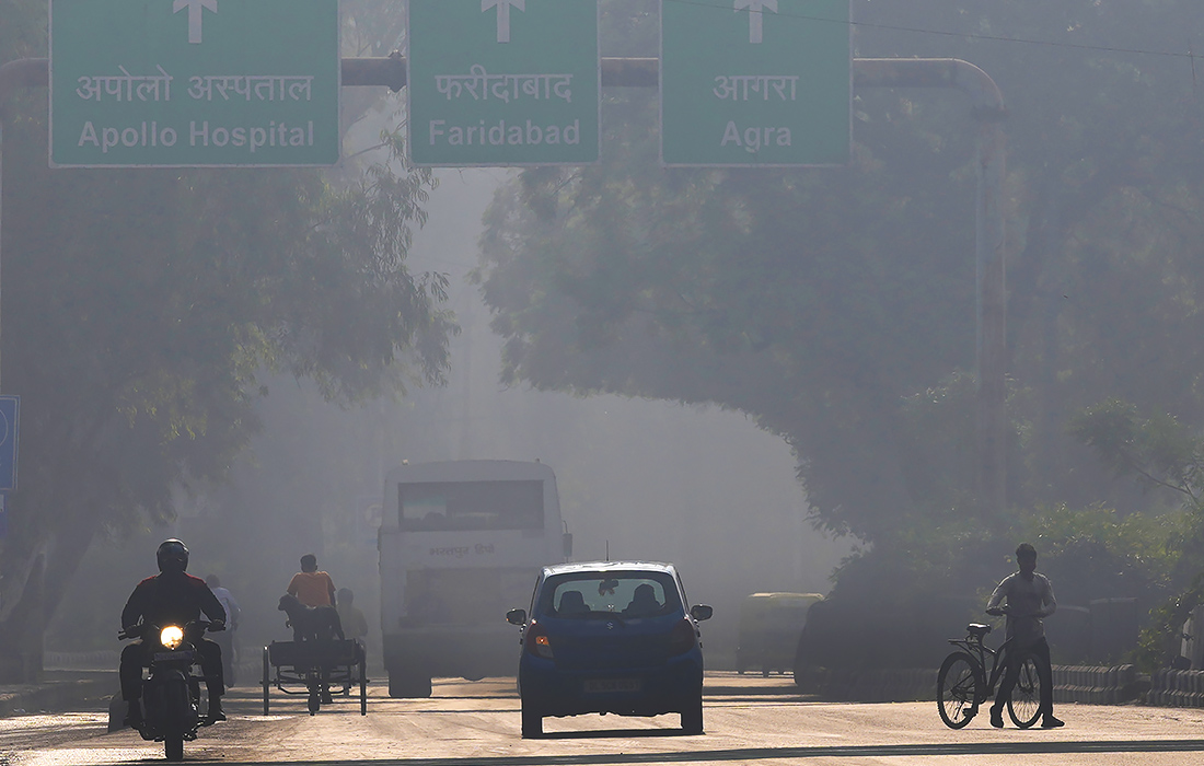 Власти индийской столицы Нью-Дели из-за токсичного смога закрыли заводы и школы на неопределенный срок